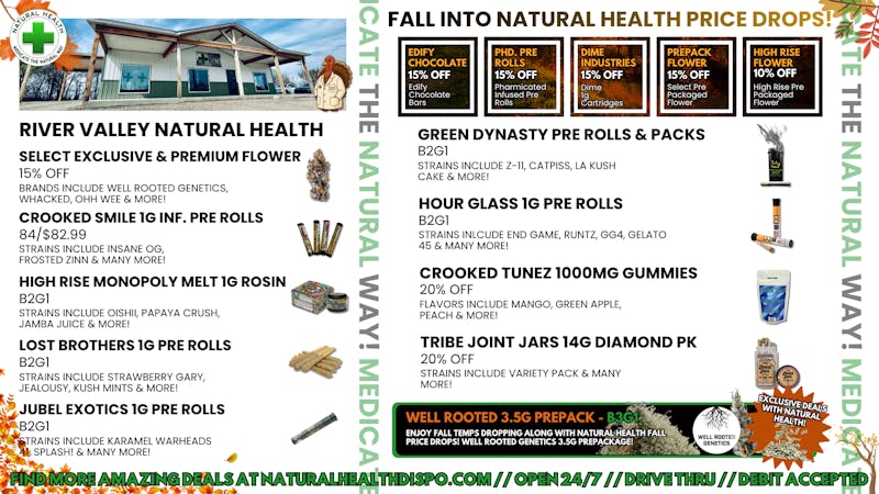 River Valley Natural Health FALL INTO MAJOR PRICE DROPS AT NATURAL HEALTH!!💥