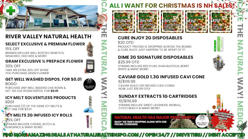 River Valley Natural Health NATURAL HEALTH HAS MAJOR PRICE DROPS!🎅