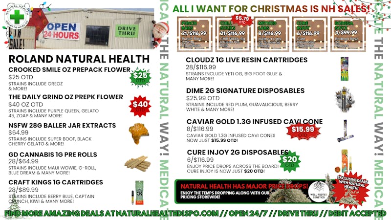 Roland Natural Health (Drive Thru 24/7) ALL I WANT FOR CHRISTMAS IS NATURAL HEALTH SALES🎅