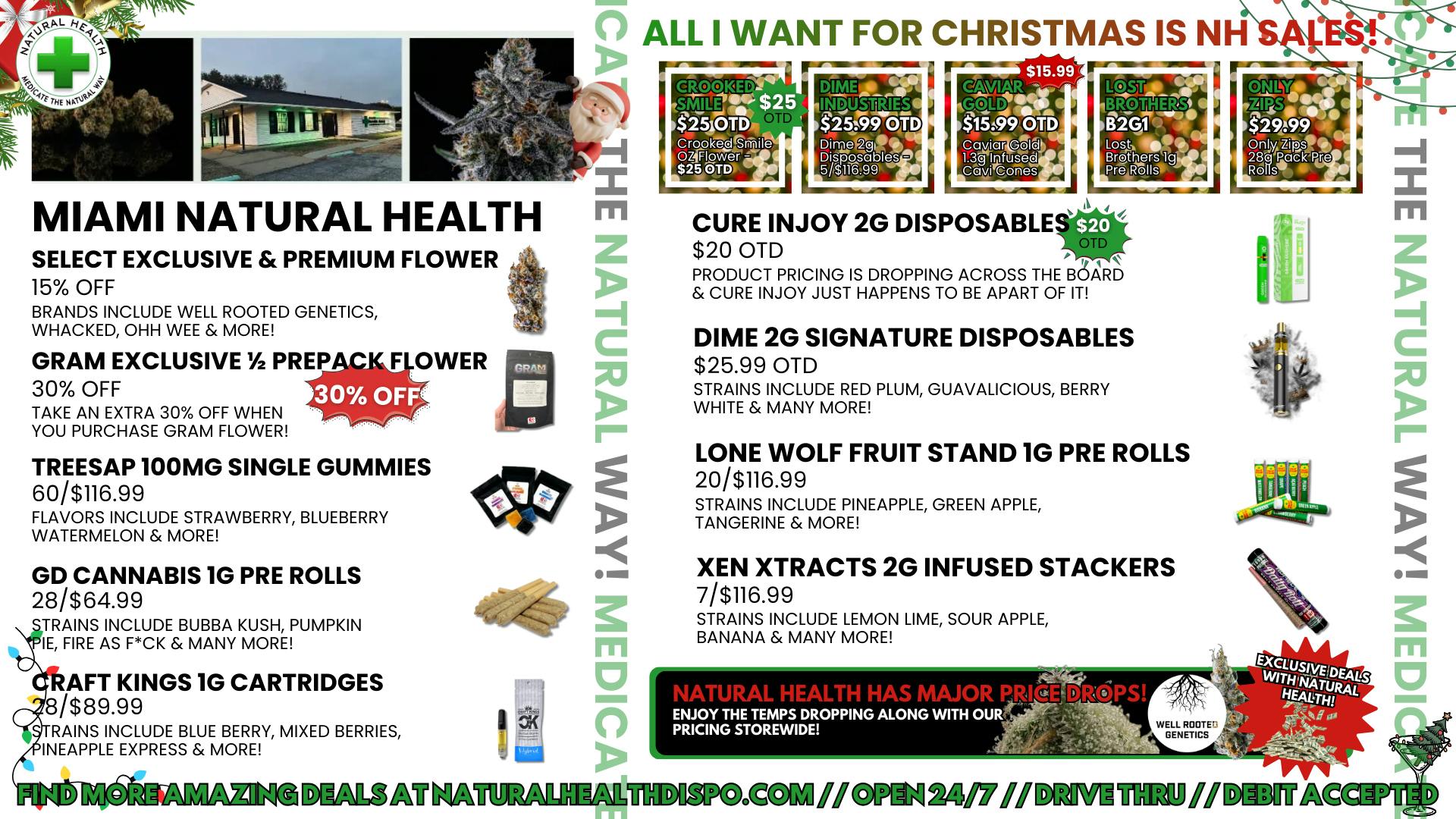 Miami Natural Health - Open 24 Hours YOUR ONE STOP CHRISTMAS SHOP AT NATTY HEALTH!🎅