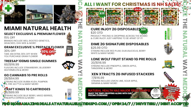 Miami Natural Health - Open 24 Hours YOUR ONE STOP CHRISTMAS SHOP AT NATTY HEALTH!🎅