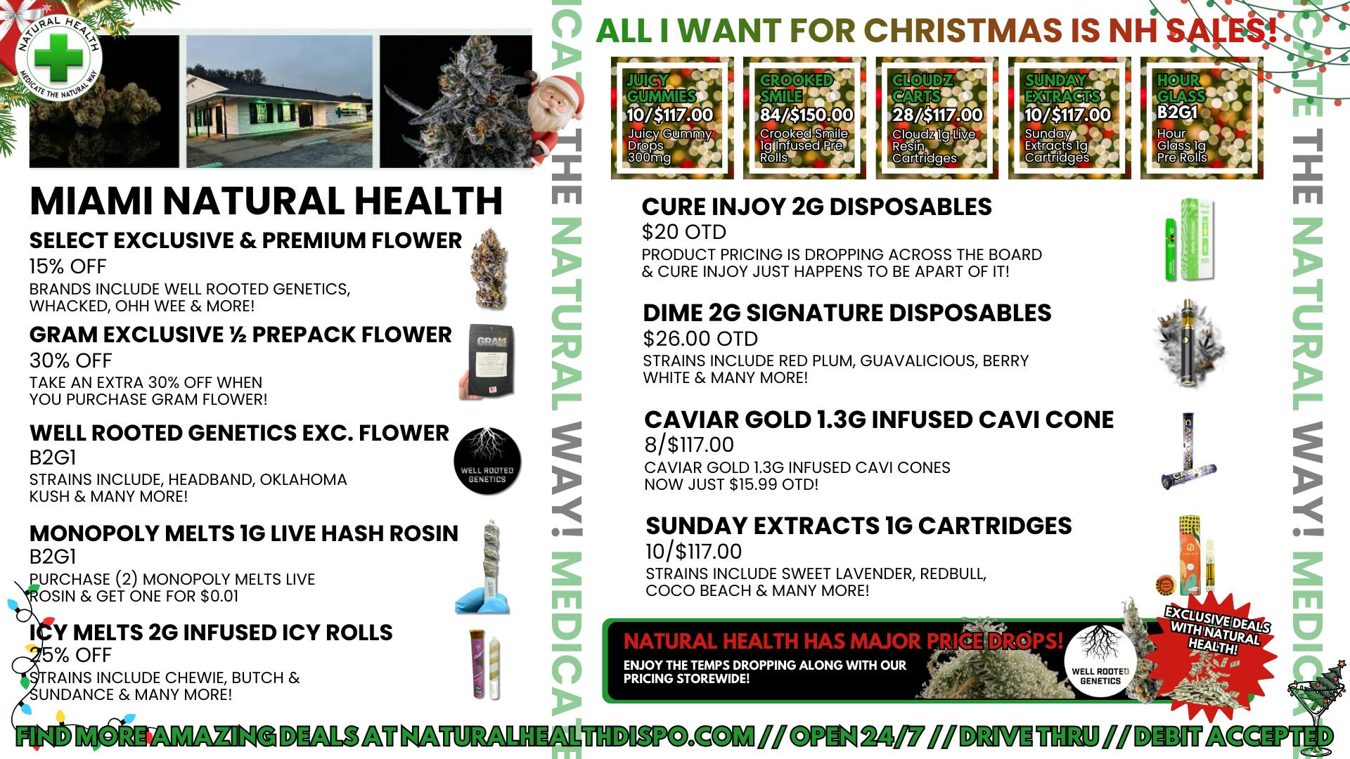 Miami Natural Health - Open 24 Hours YOUR ONE STOP CHRISTMAS SHOP AT NATTY HEALTH!🎅
