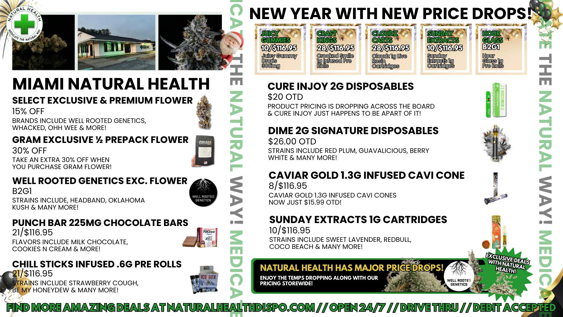 Miami Natural Health - Open 24 Hours NEW PRICE DROPS WITH NEW YEARS HERE!!