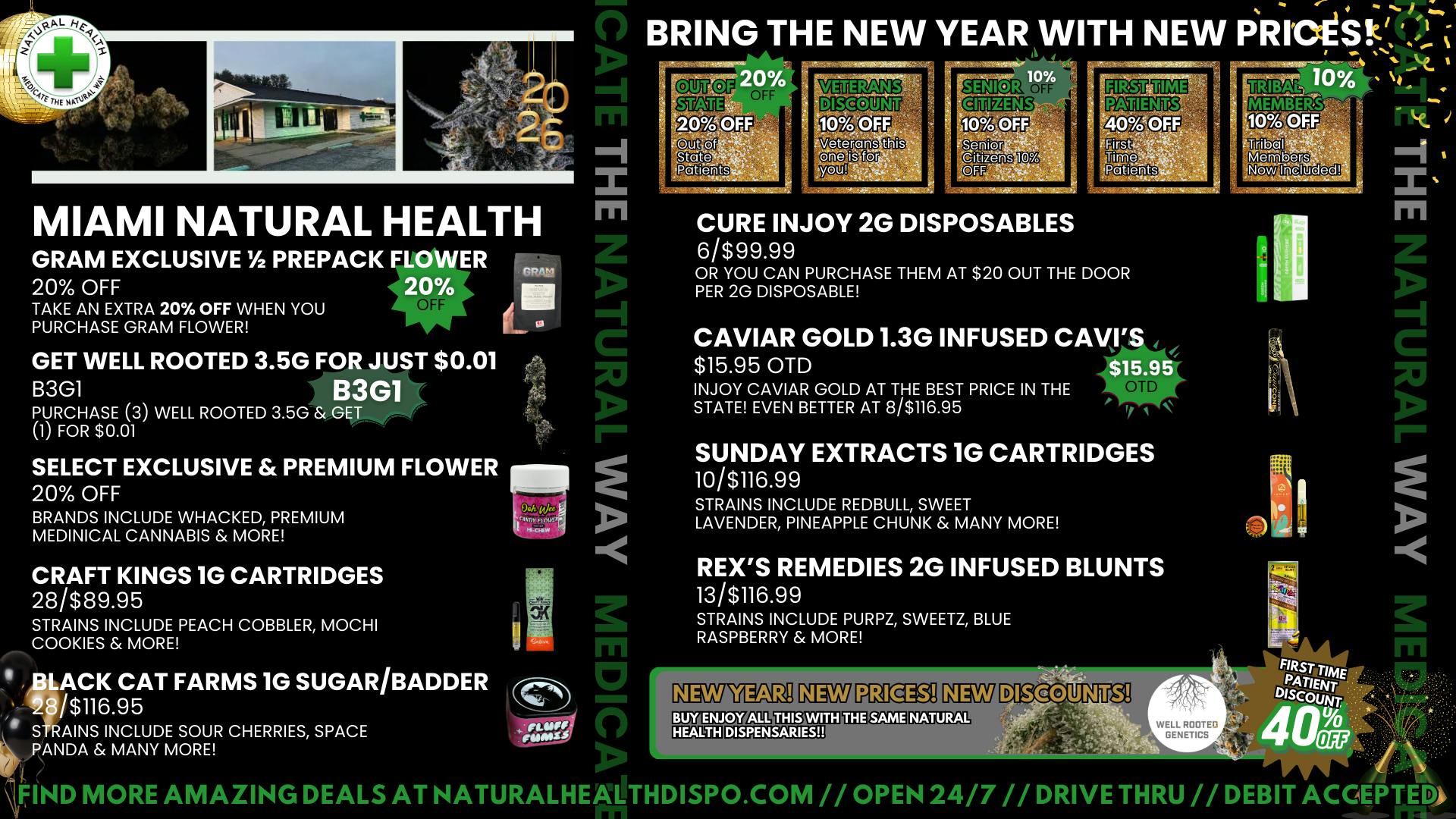 Miami Natural Health - Open 24 Hours NEW PRICE DROPS WITH NEW YEARS HERE!!