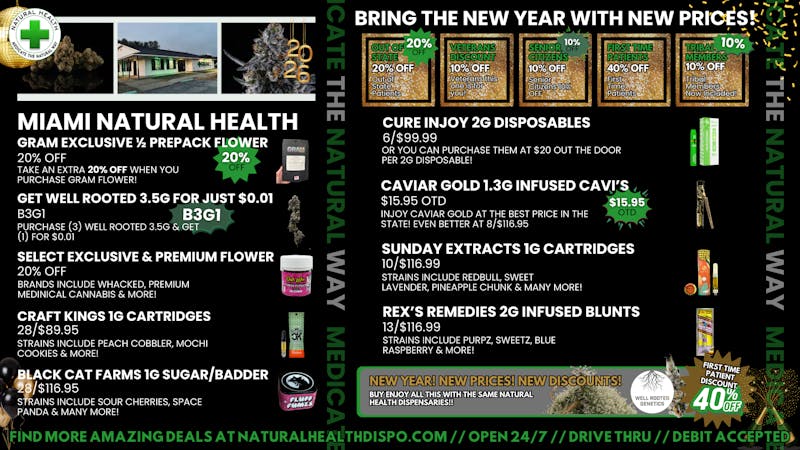 Miami Natural Health - Open 24 Hours NEW PRICE DROPS WITH NEW YEARS HERE!!
