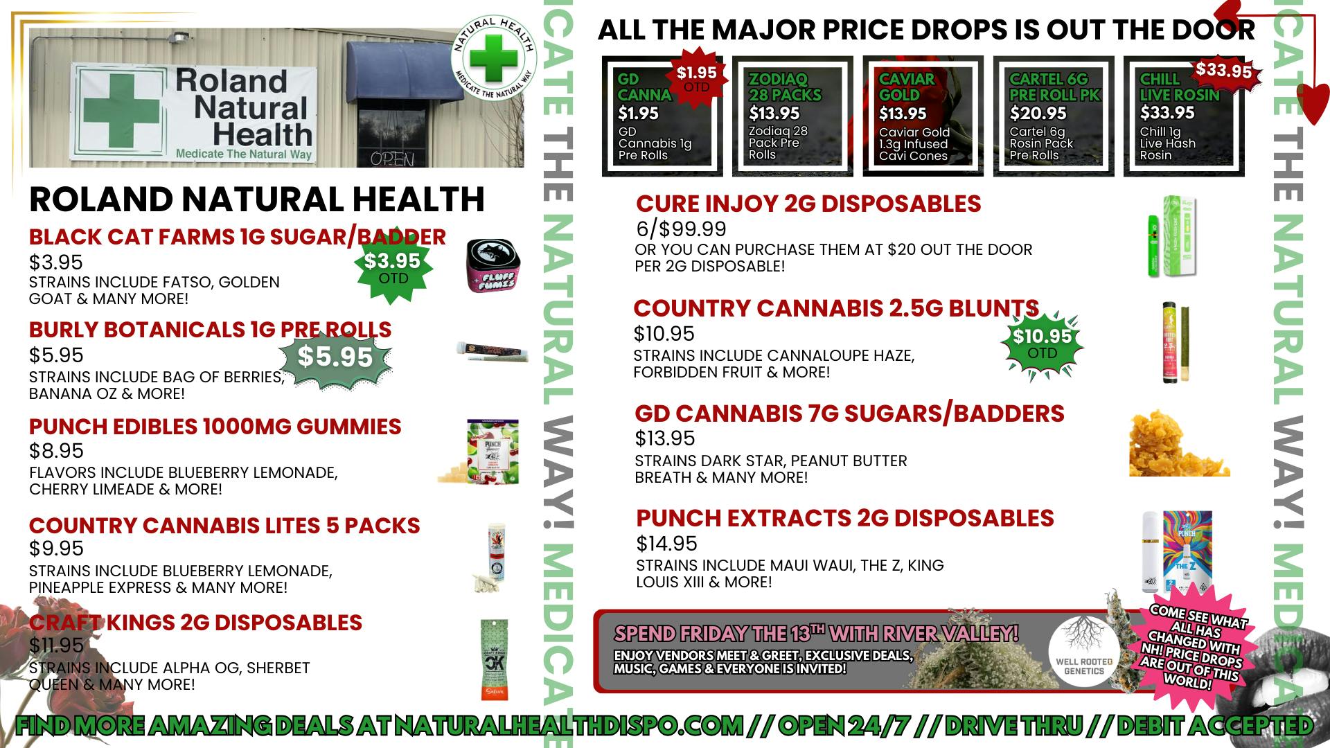 Roland Natural Health (Drive Thru 24/7) LOVE BITES & LIT NIGHTS AT NATURAL HEALTH!!💕