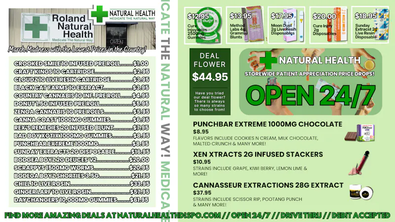Sallisaw Natural Health 24/7 and Drive Thru! NATURAL HEALTH NEW EVERYDAY PRICES!!🔥