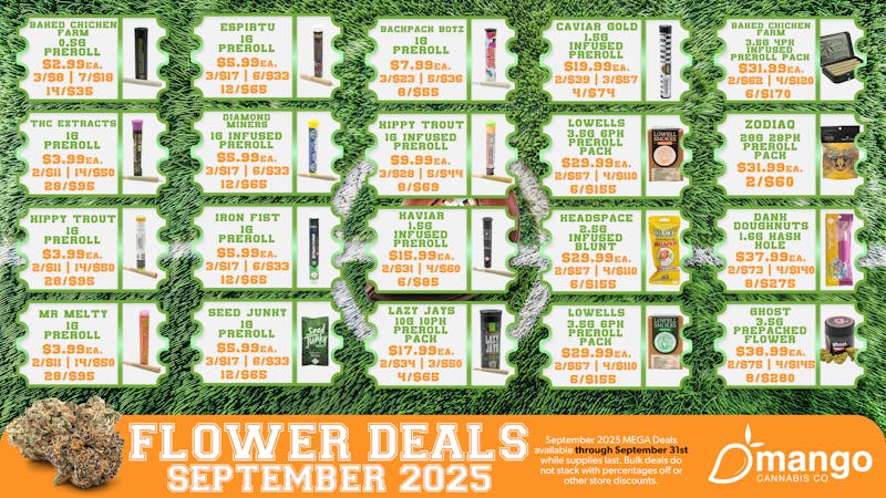 Mango Cannabis - Sunland Park: NOW OPEN! 5/$36 1g Pre-Rolls! 🥭 NM Deals