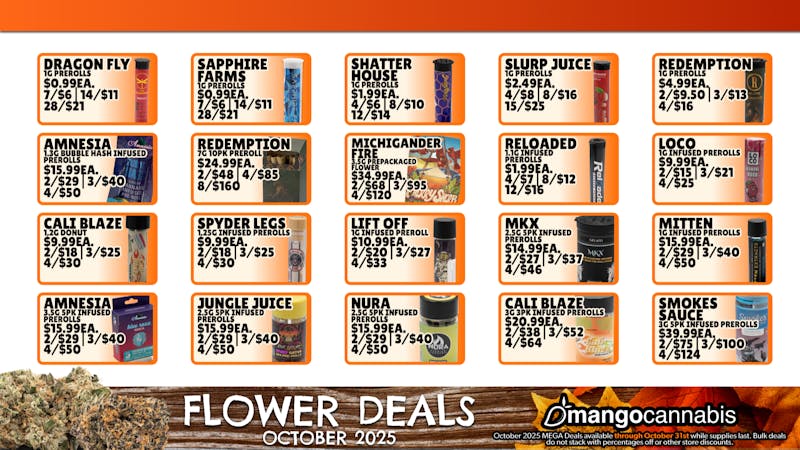 Mango Cannabis - Lansing Flower Every Day Deals 🍁