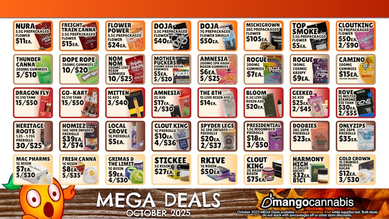 Mango Cannabis - Lansing 🍁 MANGO MEGA DEALS