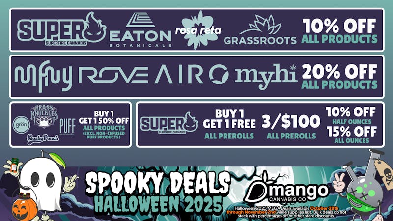 Mango Cannabis - Rochester Frighteningly-Good Deals at Mango 🎃