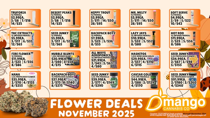 Mango Cannabis - Sunland Park 14 Prerolls for $35!