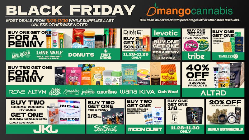 Mango Cannabis - OKC May Ave. Mango's Black Friday Weekend Specials 🍁