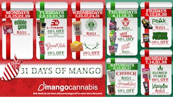 Mango Cannabis - Lansing 31 Day's of Mango Specials ⛄