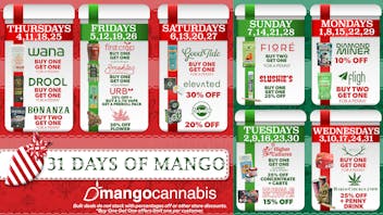 Mango Cannabis - Sunland Park 31 Day's of Mango Specials ⛄