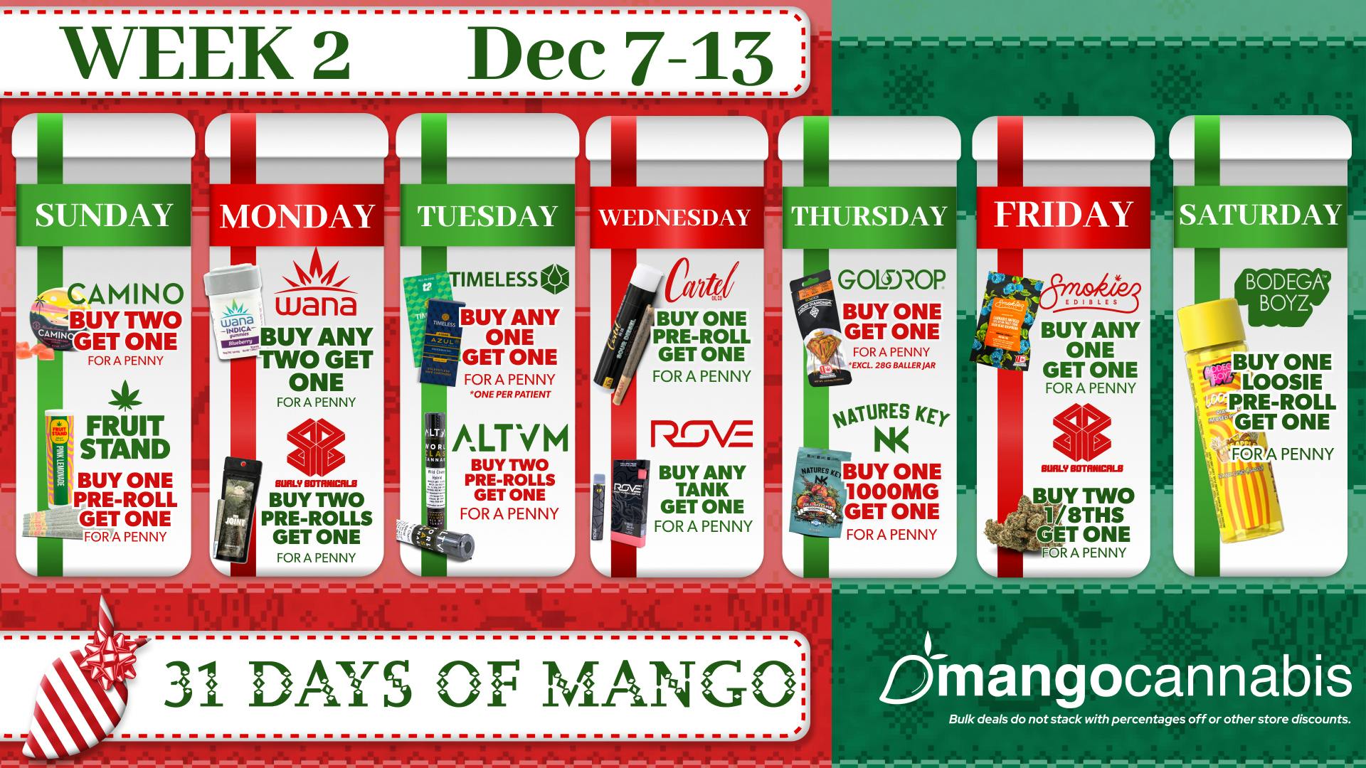 Mango Cannabis - Edmond 31 Days of Mango: Great Deals Every Day