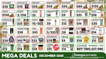 Mango Cannabis - Sunland Park Mango's Best December Deals