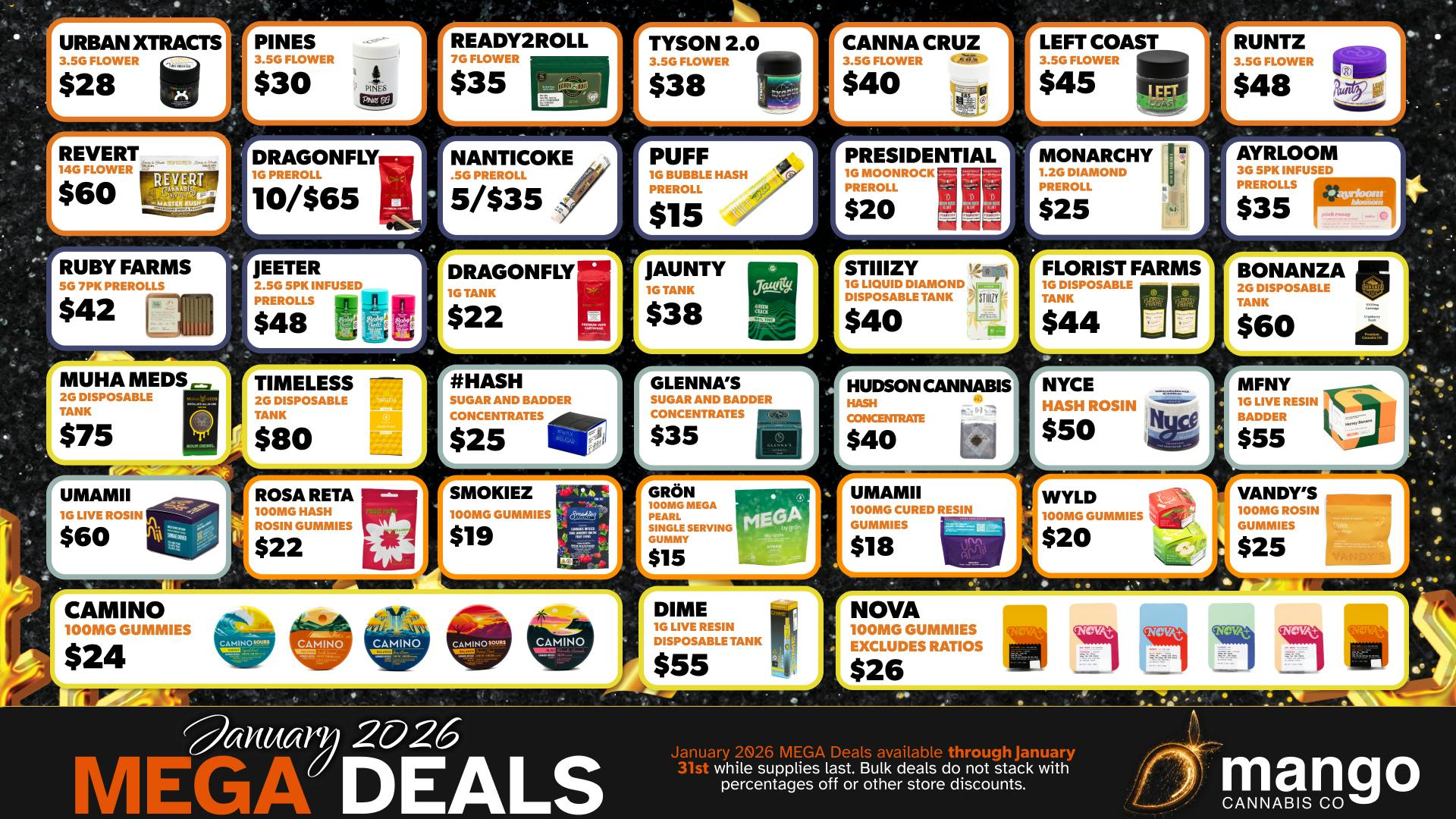 Mango Cannabis - Rochester January Mega Deals