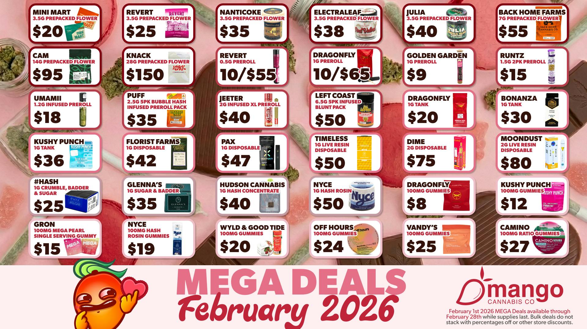 Mango Cannabis - Rochester February Mega Deals