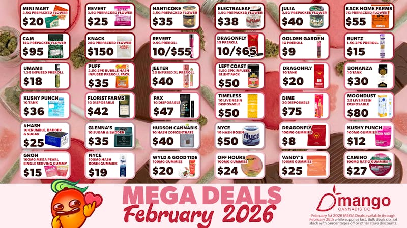 Mango Cannabis - Rochester Delivery February Mega Deals