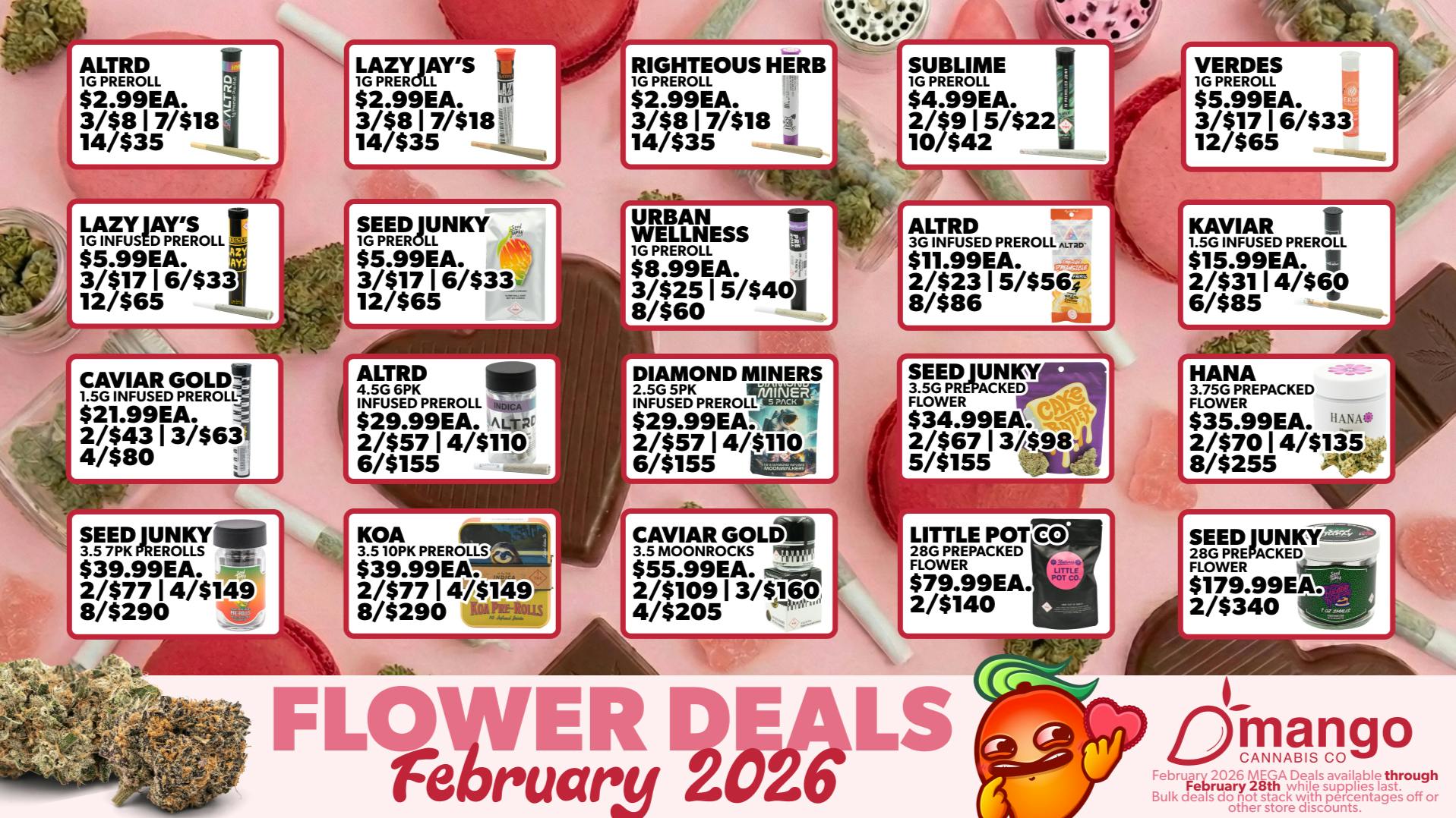 Mango Cannabis - Sunland Park 14 Prerolls for $35!