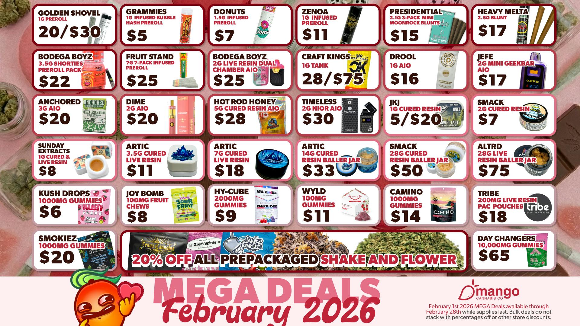Mango Cannabis - Edmond Mango's Best February Deals