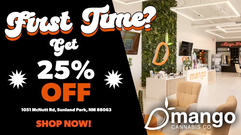 Mango Cannabis - Sunland Park New Customers get 25% OFF!