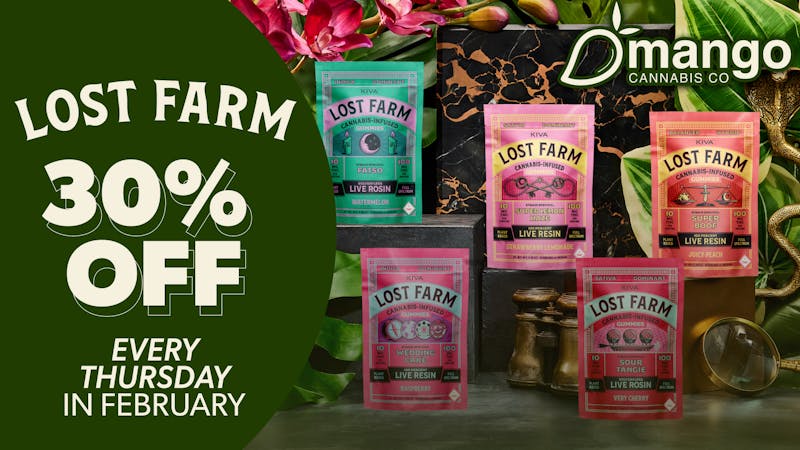Mango Cannabis - Sunland Park February Special: 30% OFF Lost Farm