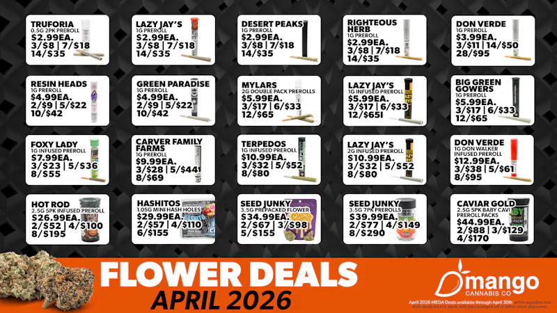 Mango Cannabis - Sunland Park 14 Prerolls for $35!