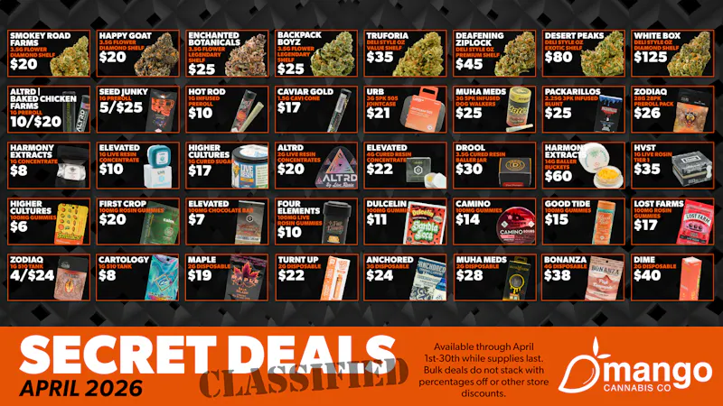 Mango Cannabis - Sunland Park COMING SOON! Mango's Best Prices April MEGA Deals