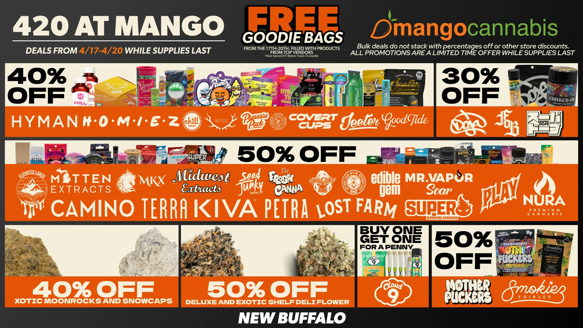 Mango Cannabis - New Buffalo - Now Open! Mango's Best 420 Deals!