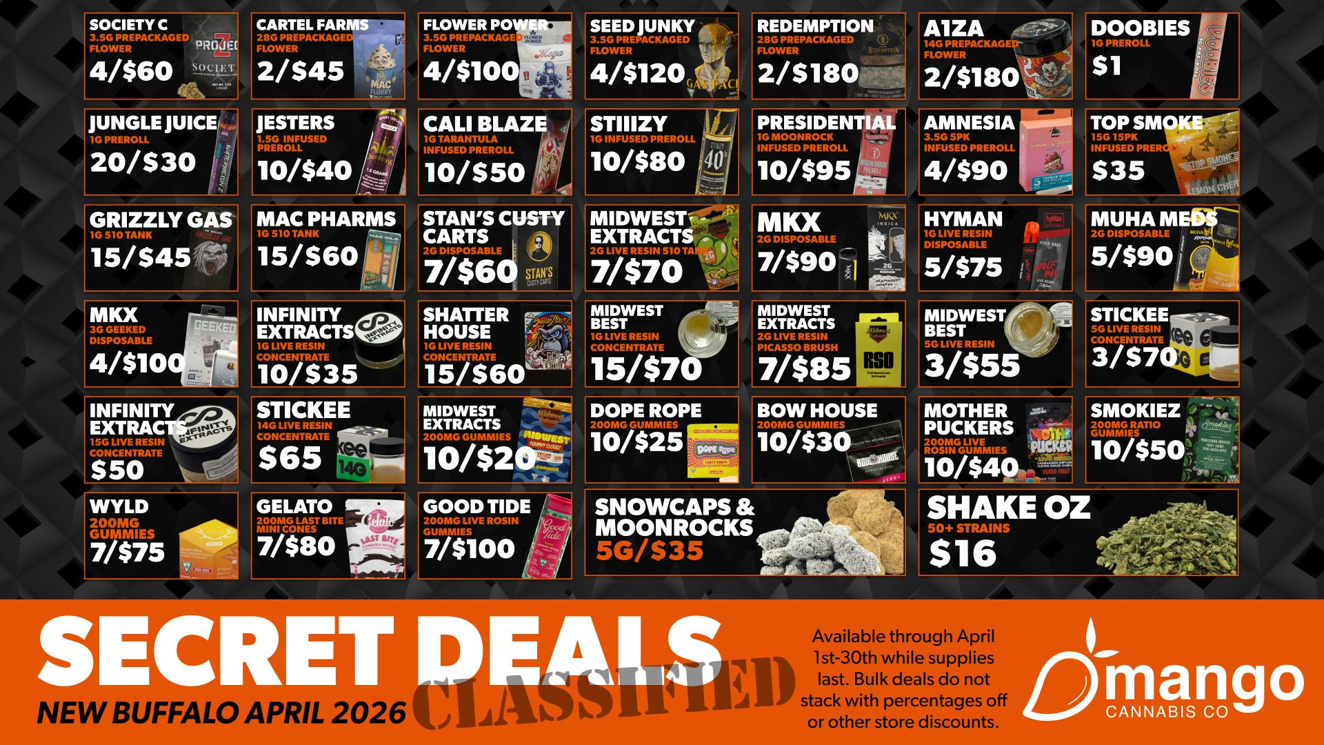 Mango Cannabis - New Buffalo - Now Open! You Weren't Supposed to See These Deals!