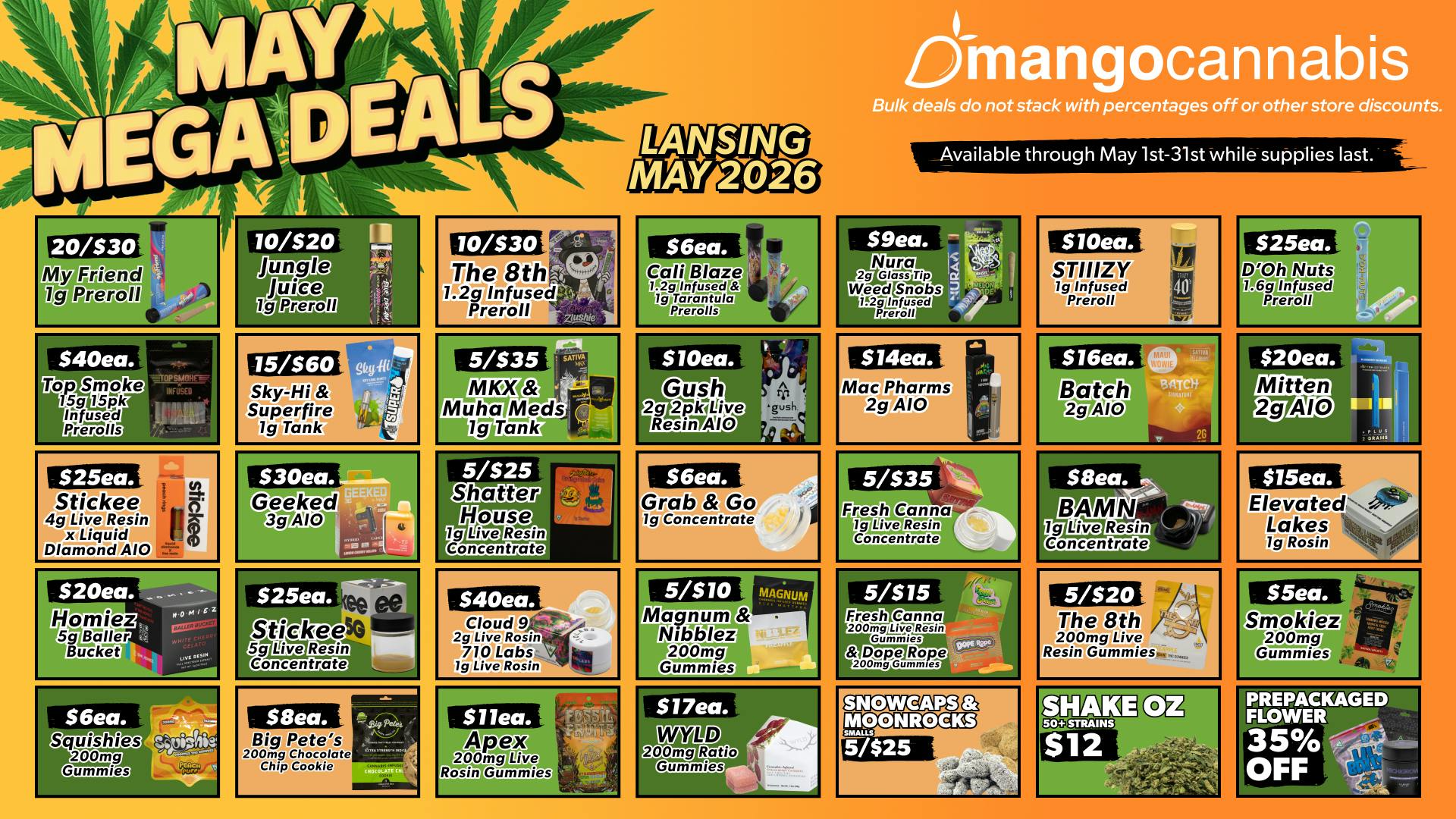 Mango Cannabis - Lansing You Weren't Supposed to See These Deals!