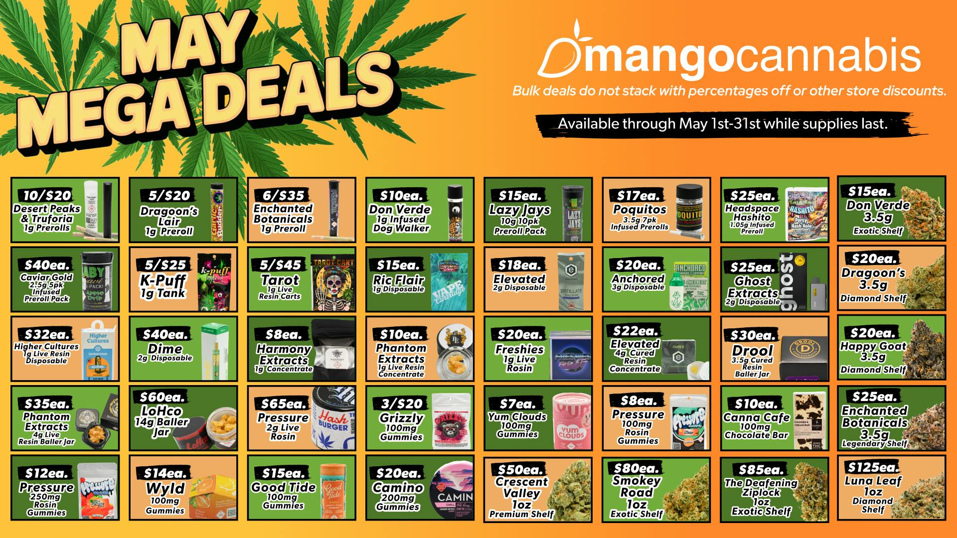 Mango Cannabis - Sunland Park COMING SOON! Mango's Best Prices April MEGA Deals
