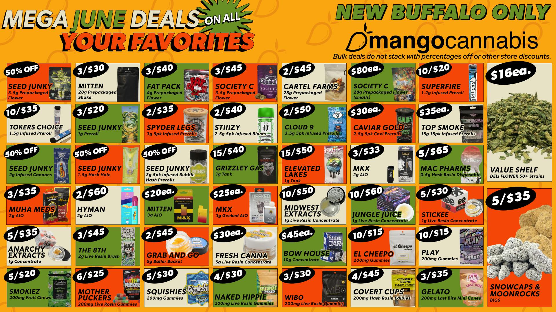 Mango Cannabis - New Buffalo - Now Open! Unbeatable Deals for JUNE!