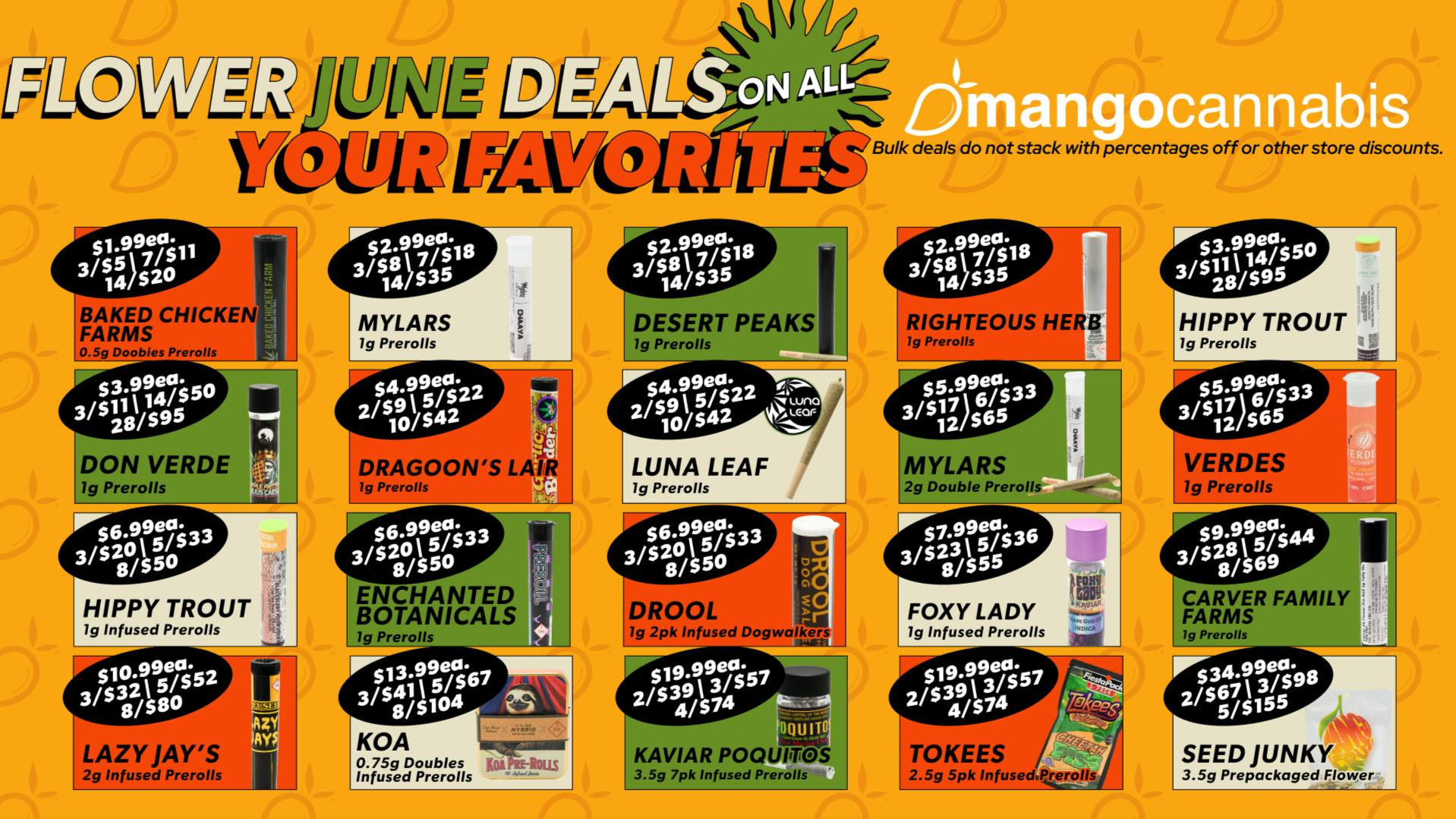 Mango Cannabis - Sunland Park 14 Prerolls for $20!