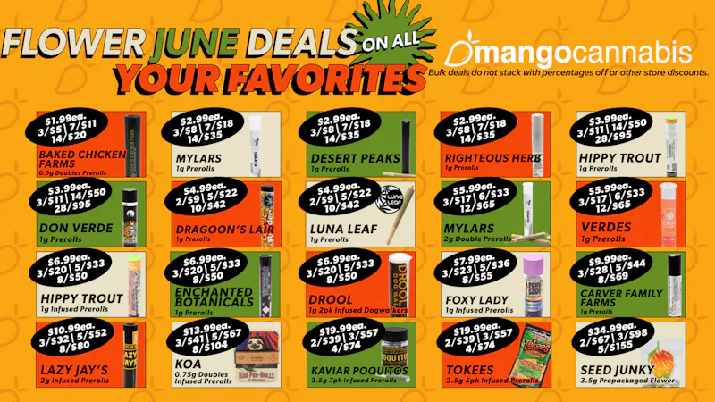 Mango Cannabis - Sunland Park 14 Prerolls for $20!