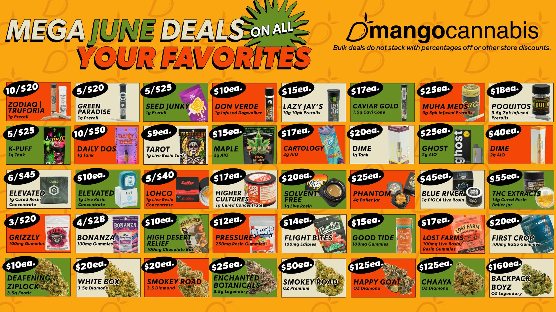 Mango Cannabis - Sunland Park Unbeatable Deals for June!