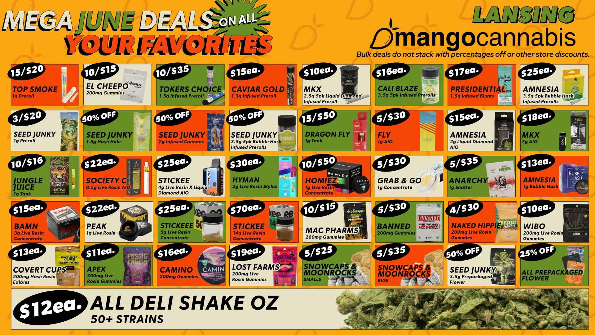 Mango Cannabis - Lansing LOWEST PRICES. BIGGEST JUNE SAVINGS!