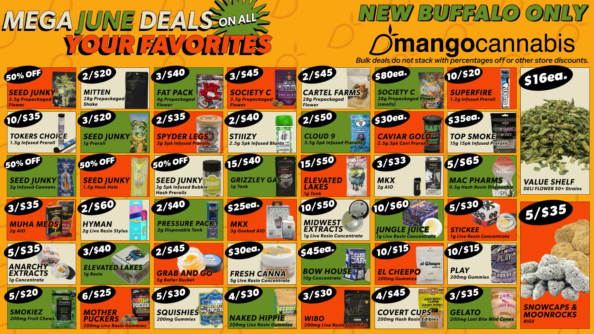 Mango Cannabis - New Buffalo - Now Open! Unbeatable Deals for JUNE!