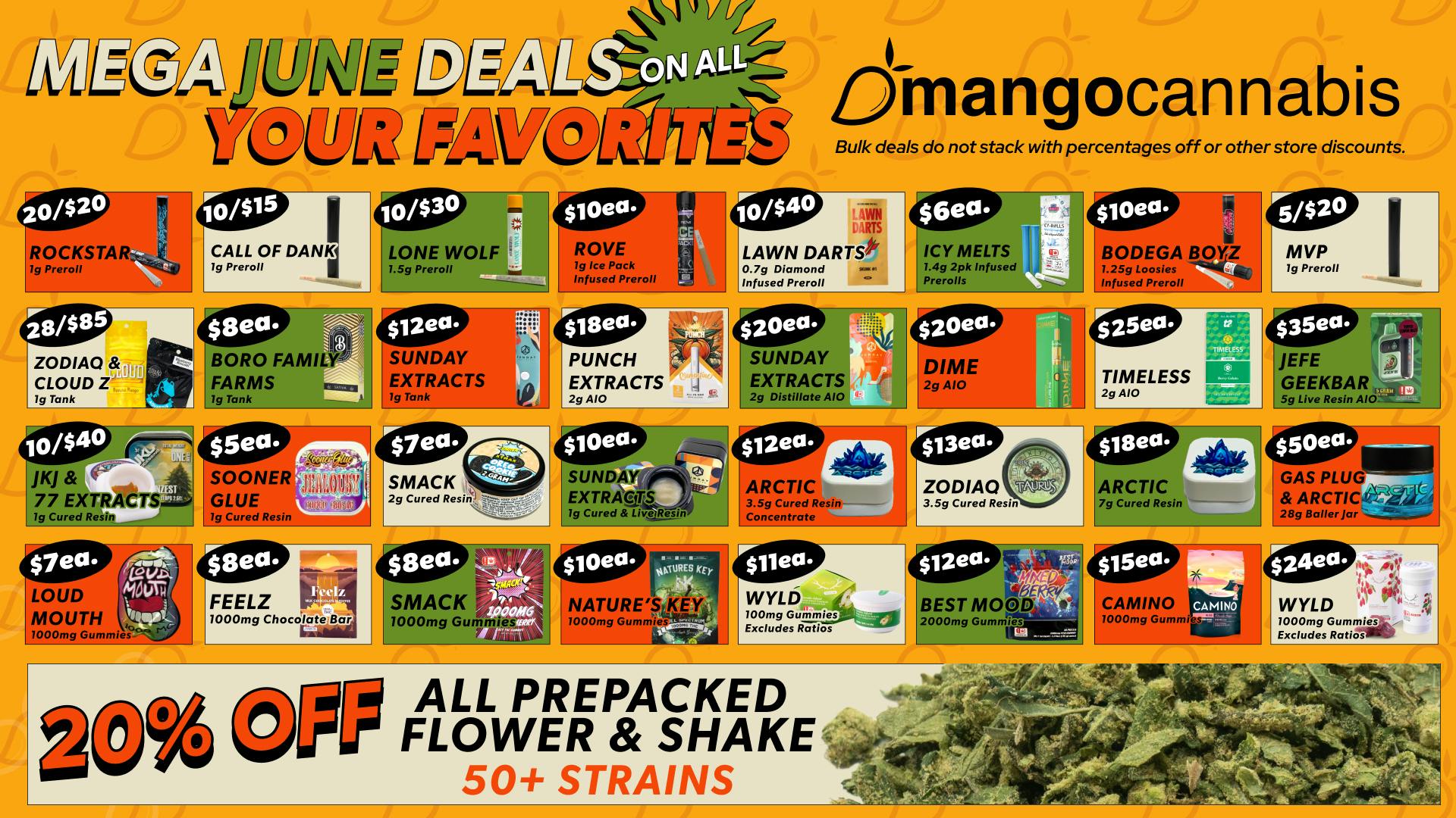 Mango Cannabis - Lawton Unbeatable June Mega Deals!
