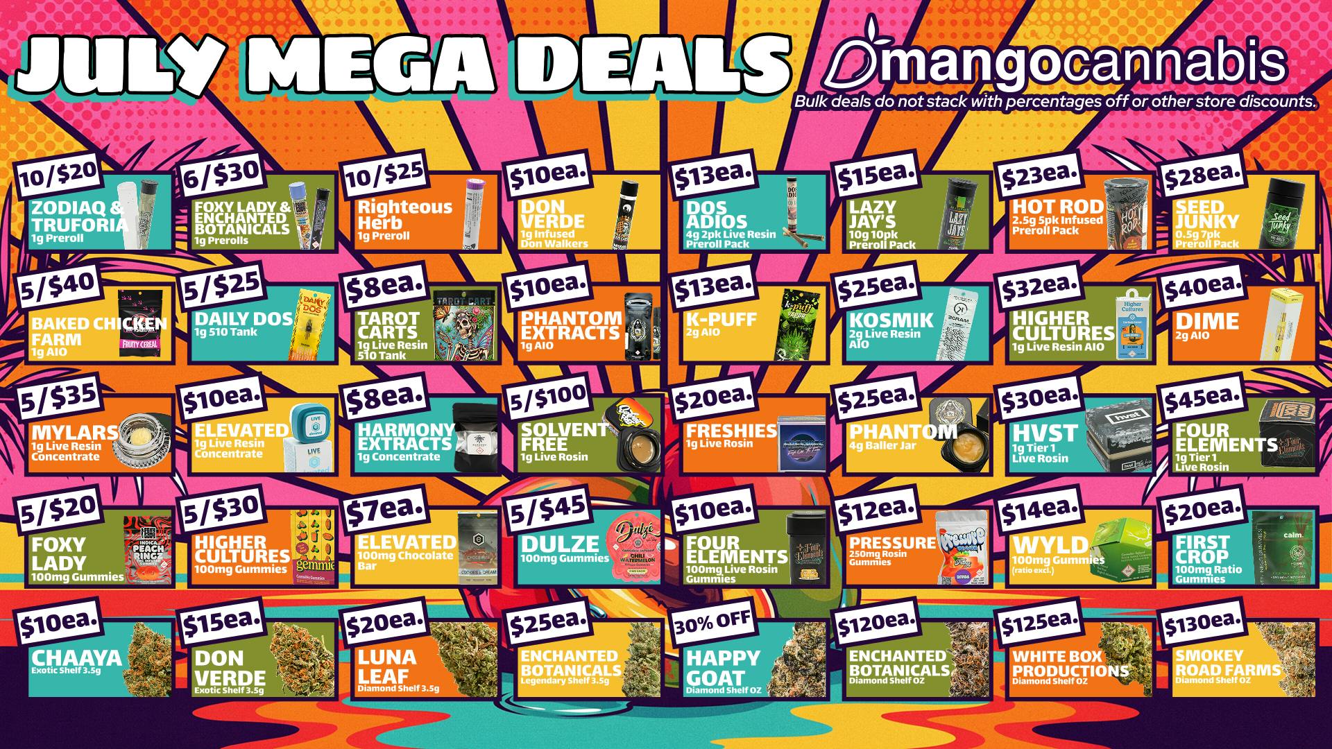 Mango Cannabis - Sunland Park Unbeatable Deals for July!