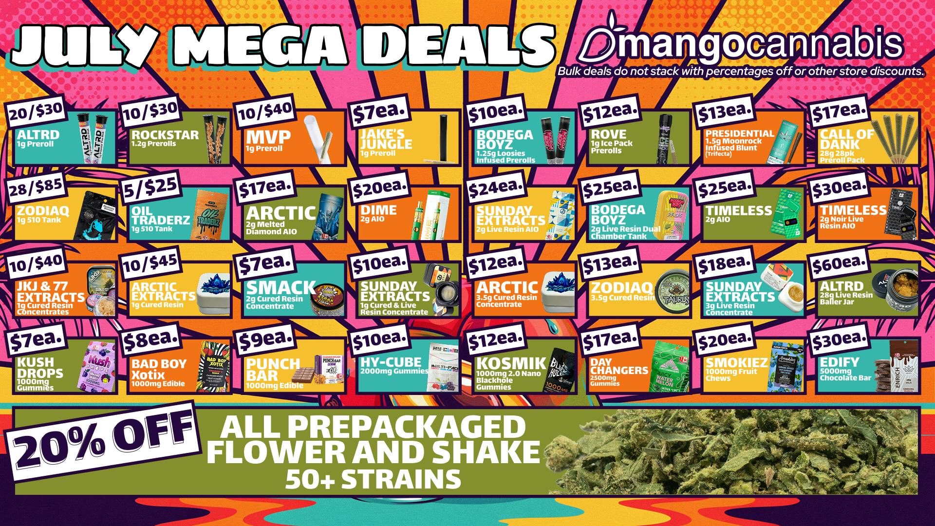 Mango Cannabis - Tulsa Unbeatable July MEGA Deal!