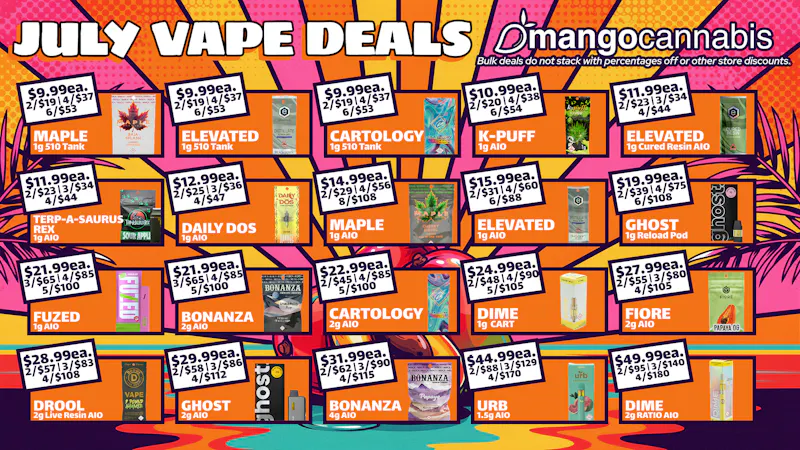 Mango Cannabis - Sunland Park 6 Tanks for $53!