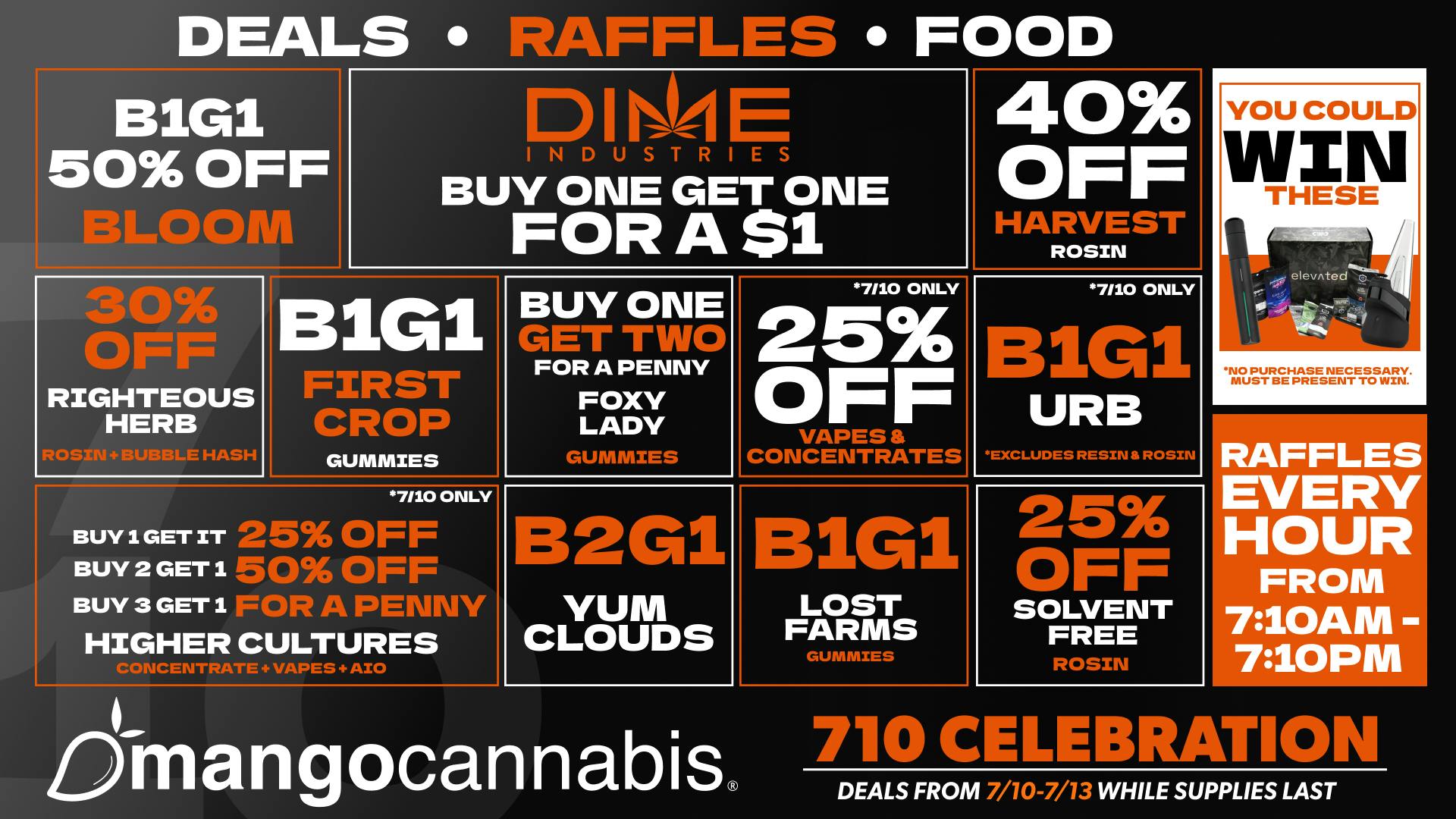 Mango Cannabis - Sunland Park Unbeatable 7/10 Deals for July!