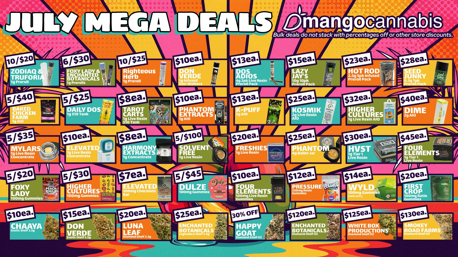 Mango Cannabis - Sunland Park Unbeatable Deals for July!