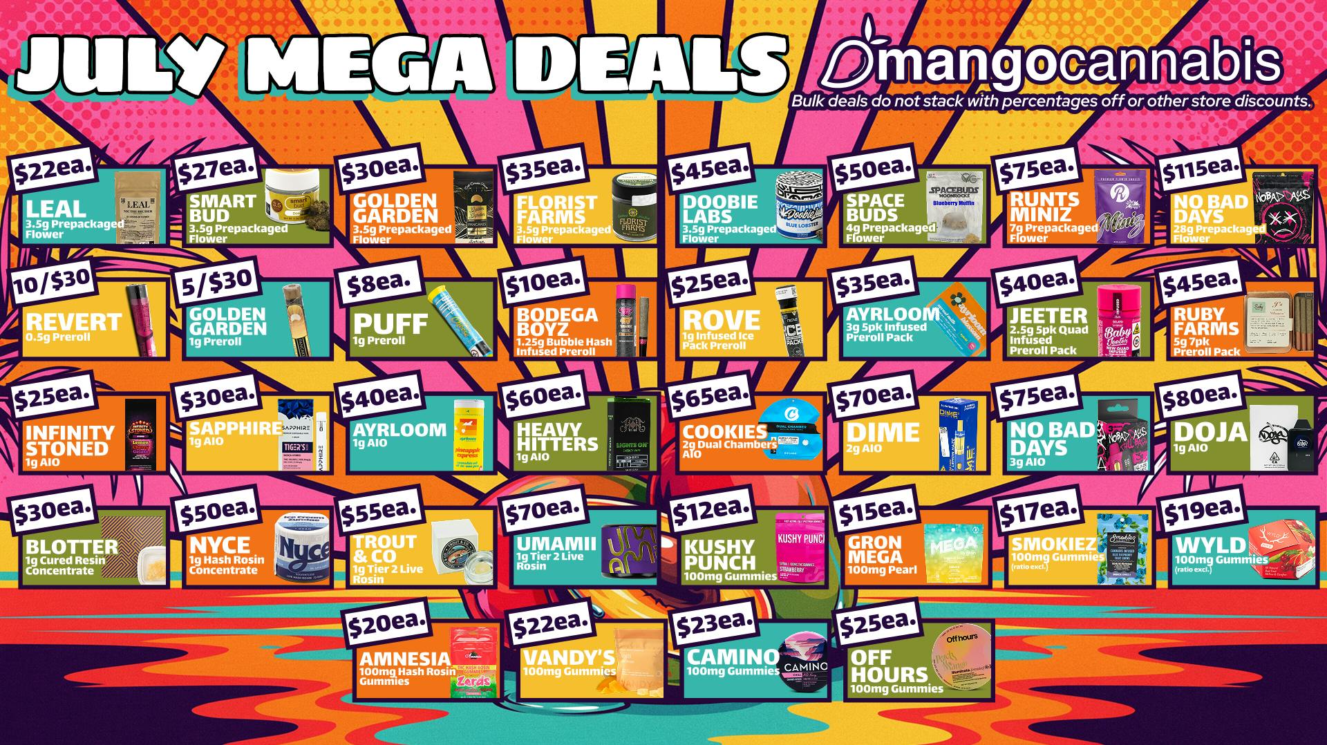Mango Cannabis - Rochester Unbeatable July MEGA Deals!