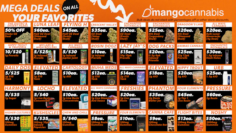 Mango Cannabis - Sunland Park Unbeatable Deals for September!