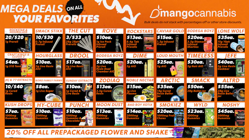 Mango Cannabis - Lawton Unbeatable September Mega Deals!