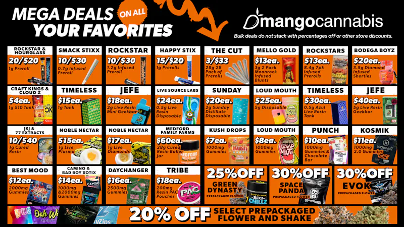 Mango Cannabis - Lawton Unbeatable Mega Deals!